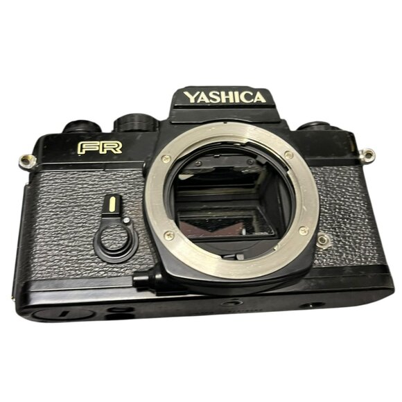 Yashica Camera Lot of 3 FR FR2 Chrome Black FOR PARTS NOT TESTED - Picture 3 of 8